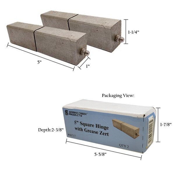 Square Hinge 5" Pairs Spring Creek Products